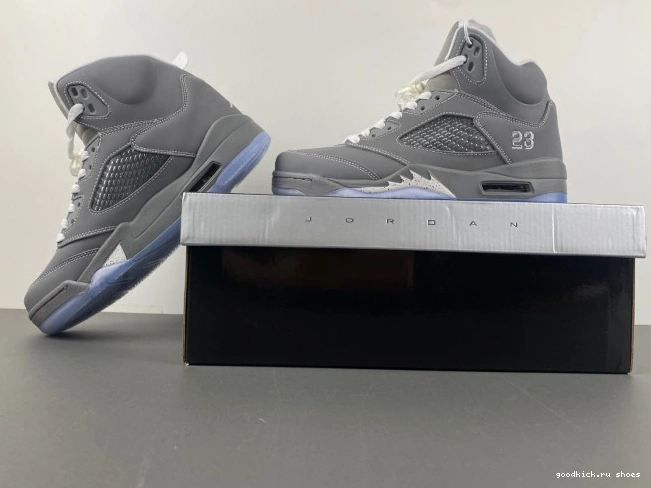 Rep 5 Wolf 136027-005 Air Grey Retro Jordan 0729